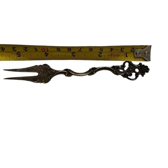 Oldemor by Th. Marthinsen Norwegian Sterling Silver Pickle Fork 5.5" L, 14 g GUC - Picture 4 of 4